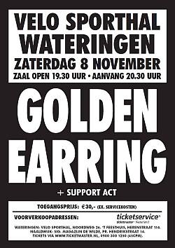 Golden Earring show poster November 08, 2014 Wateringen - Velohal